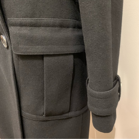 Sandra Angelozzi Women’s Double Breasted Wool Coat, Black Size 40 - Picture 8 of 16